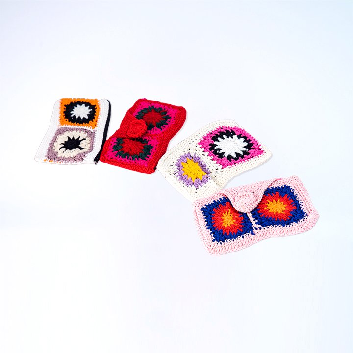 22 DOMPET KOIN RAJUT BUNGA 2 KODE 36 1