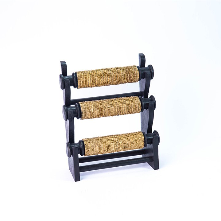 314 TEMPAT GELANG SUSUN 3 TALI RARA HITAM PUTIH COKLAT KODE 240 5