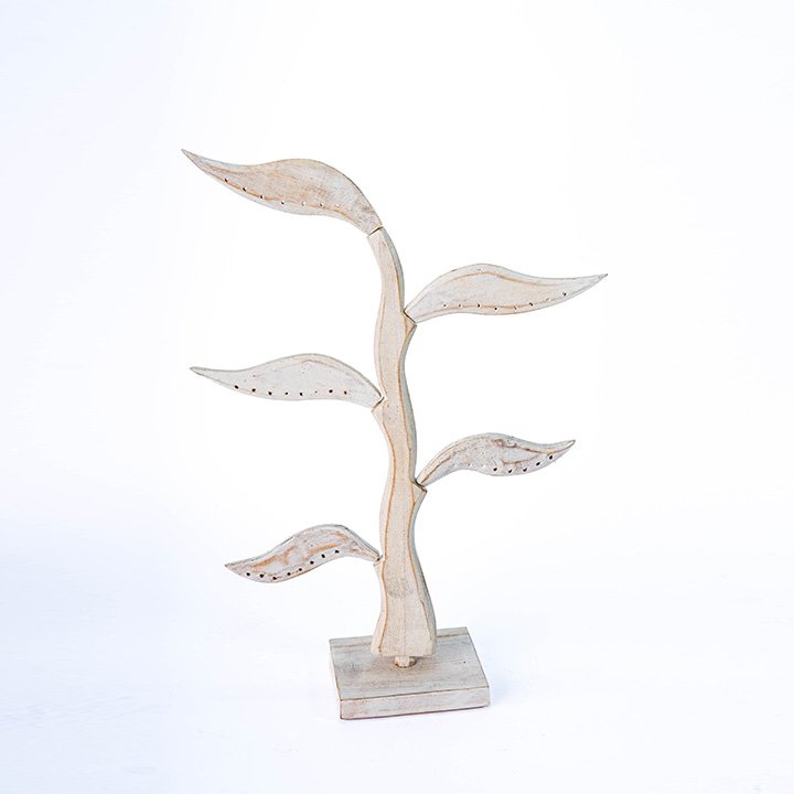 317 TEMPAT ANTING DAUN ISI 5 HITAM PUTIH COKLAT KODE 210 9