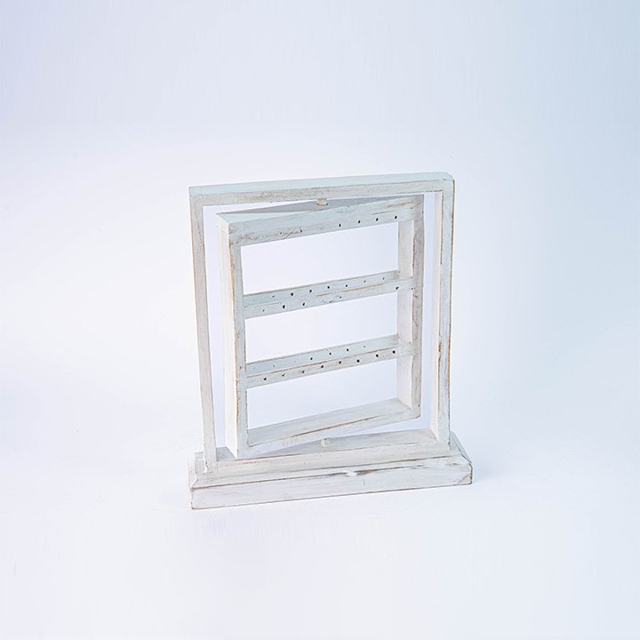 318 TEMPAT ANTING PUTAR HITAM PUTIH COKLAT KODE 270 9