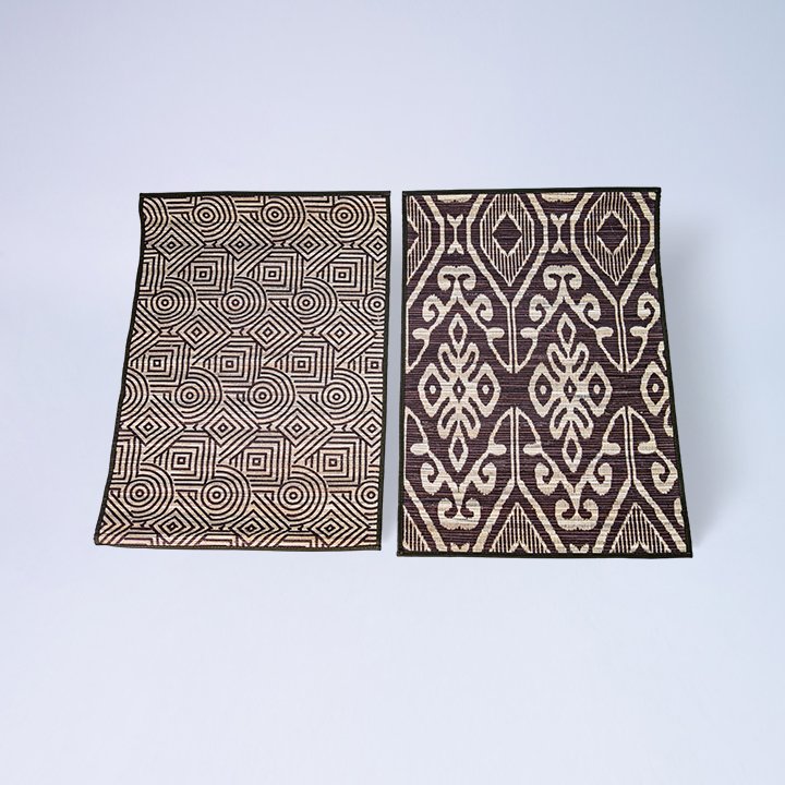 456 PLASMET PISANG BATIK SET 6 35X50 CM (MOTIF MIX) COKLAT KODE 270 9