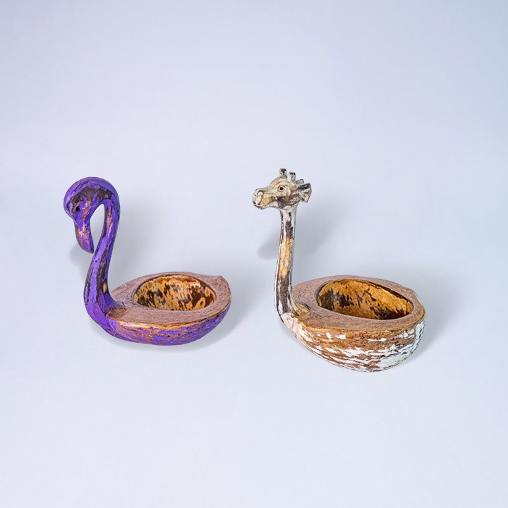 515 MANGKUK PERMEN SAMBUK WARNA MOTIF BEBEK, JERAPAH KODE 150 9