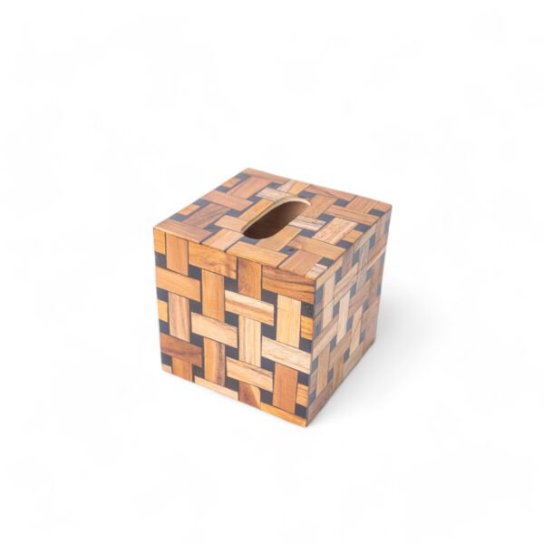 109 Tempat Tisu Kayu Acak Kotak 13x13x13 210 10