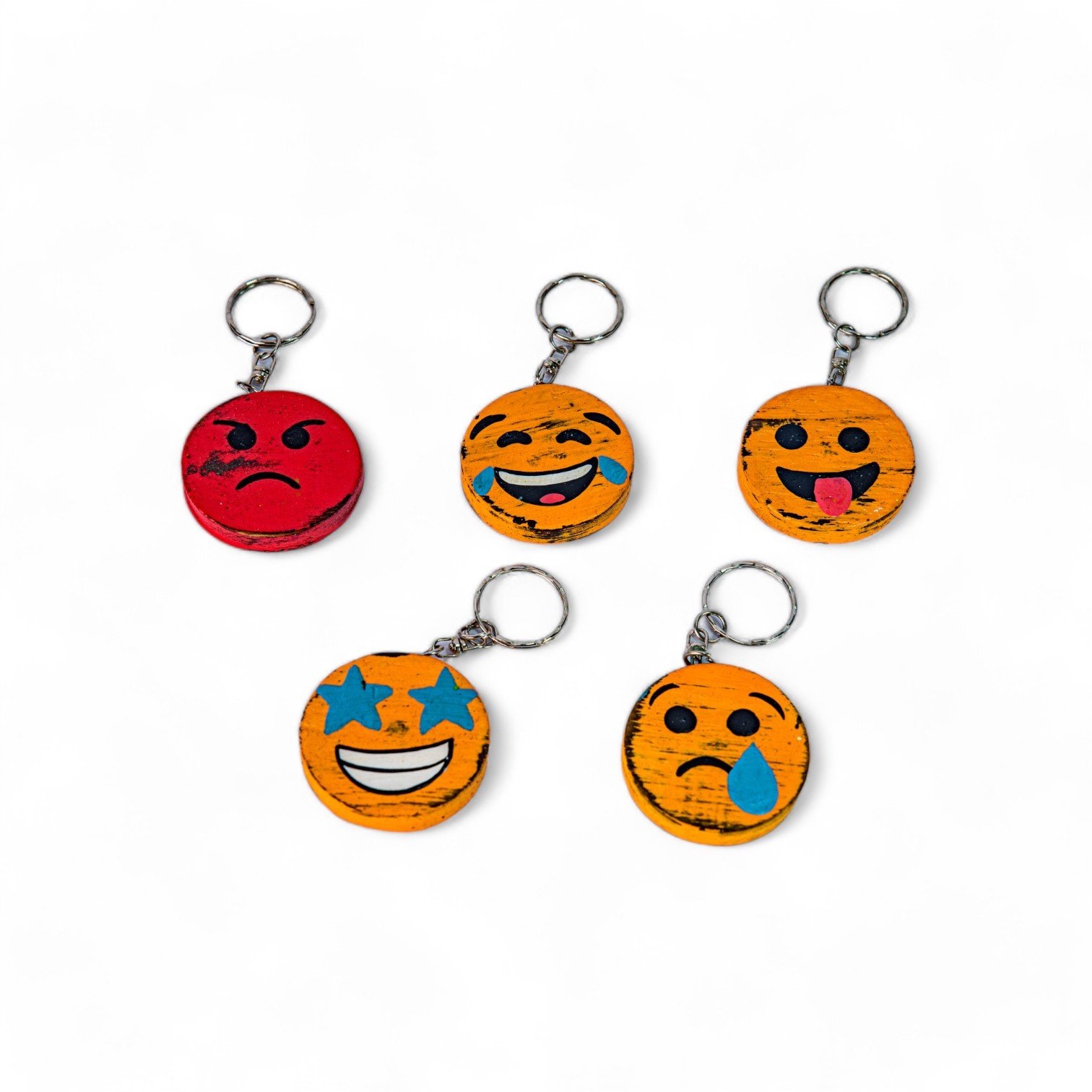 114 Gantungan Kunci Emoji Bulat isi 5 90 5