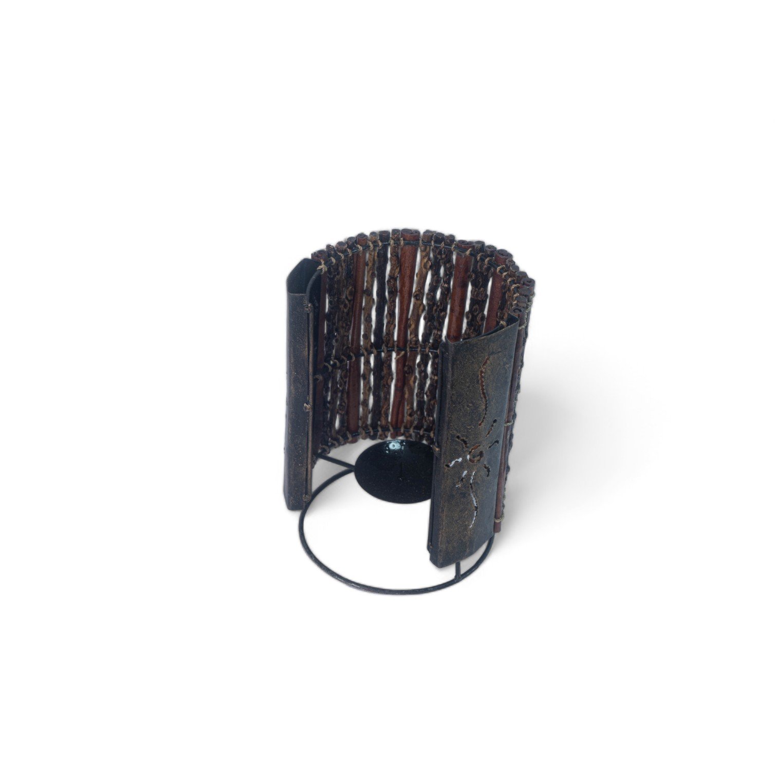 117 Tempat Lilin Setengah Lingkaran Pahang Cinamon 14x17 90 5