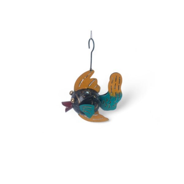 129 Tempat Lilin Besi Ikan Gantung 17cm 120 5
