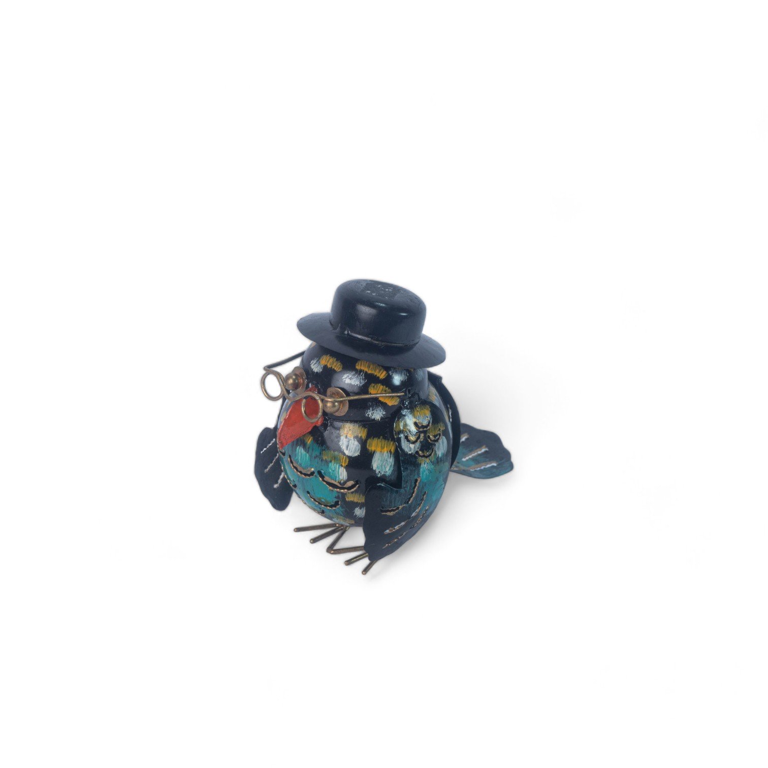 135 Tempat Lilin Burung Besi + Topi 12cm 120 5
