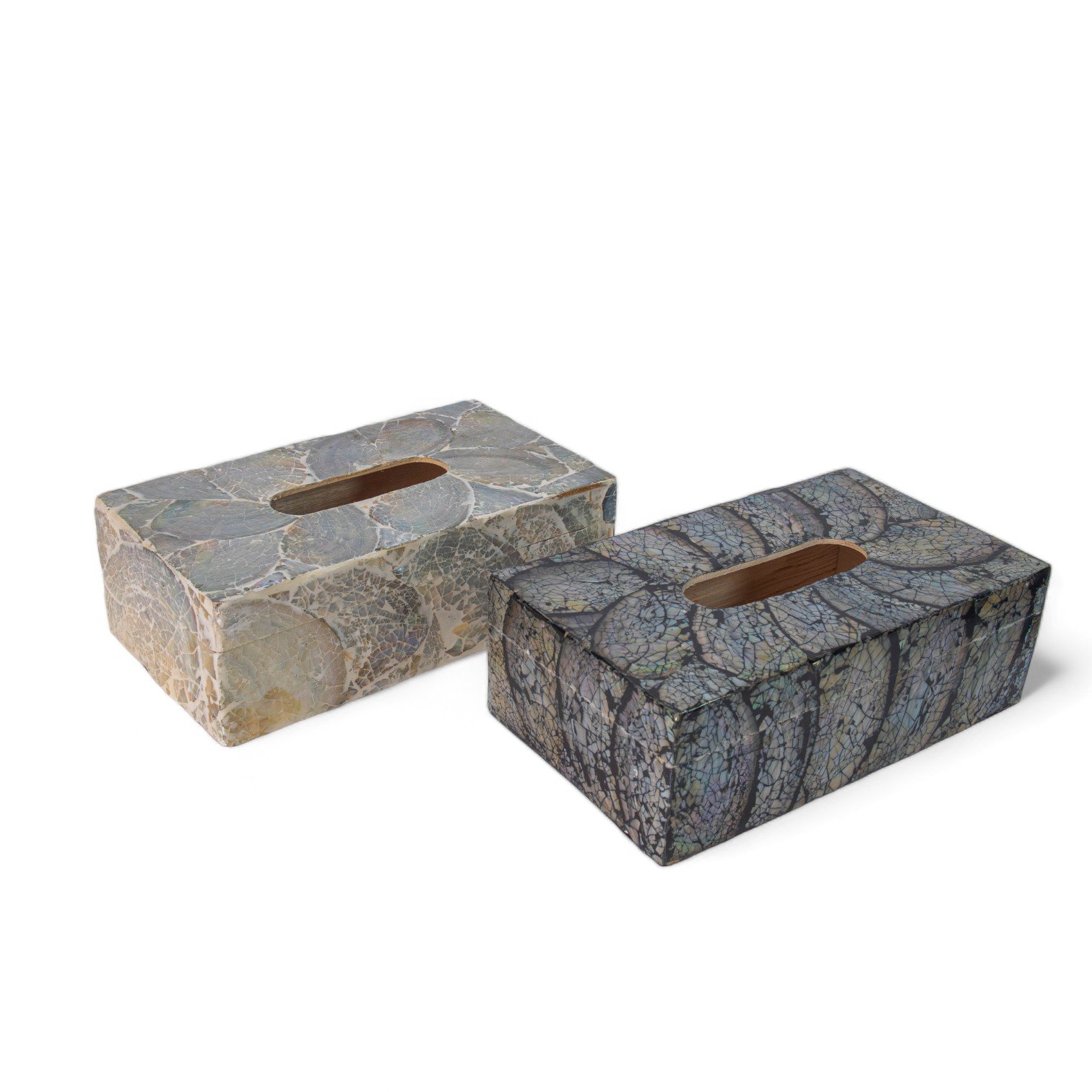 171 Tempat Tisu Kerang Kopang Panjang 13x24x8 - Hitam, Putih 180 4