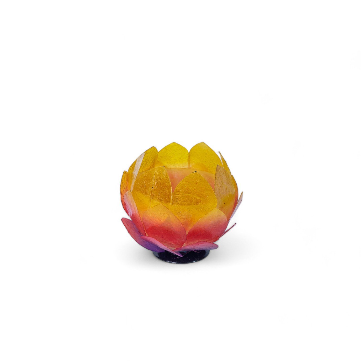 18 Tempat Lilin Resin Teratai Ceper Warna Mix 10x10cm 90 5