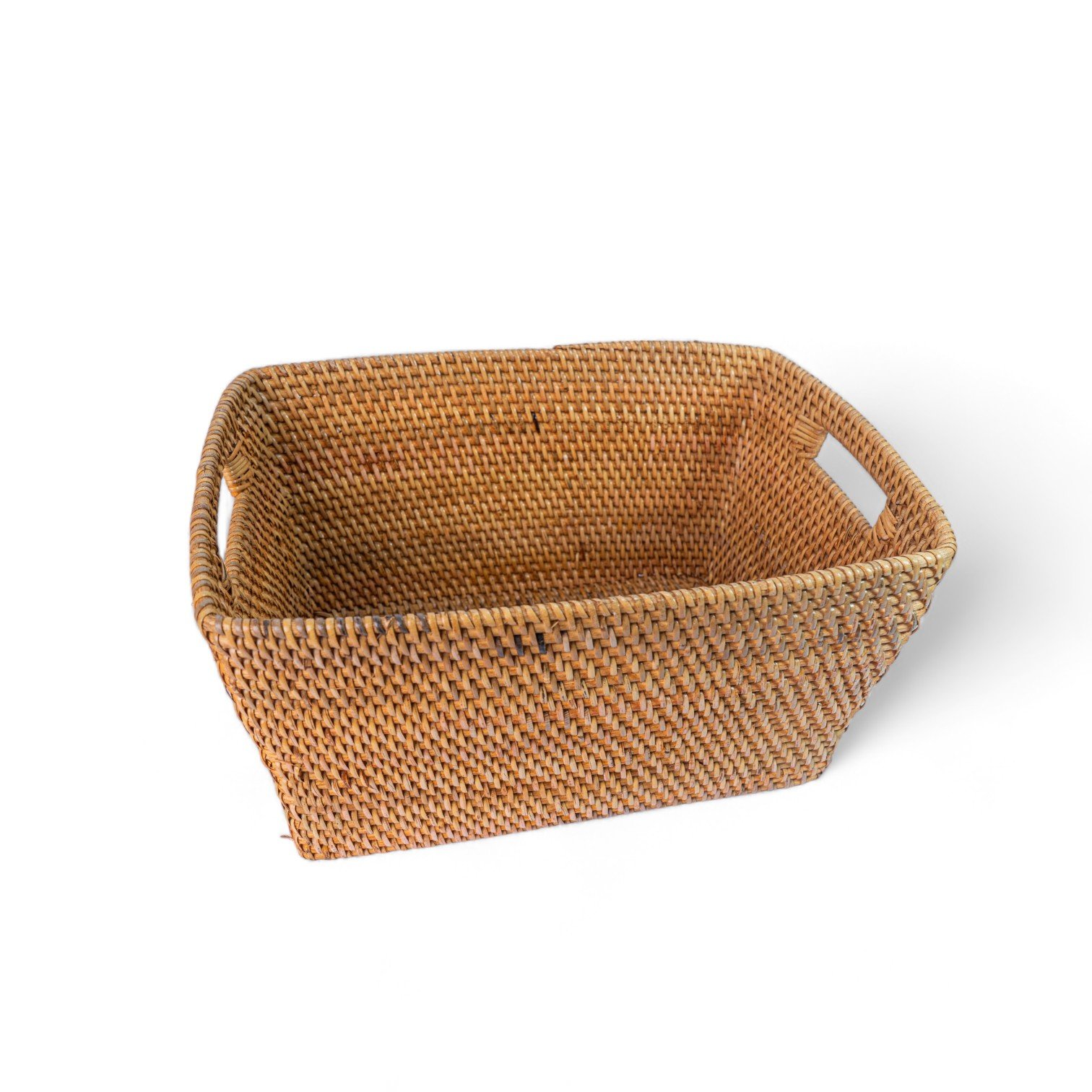 197 Box Rotan Lengkung Coklat 36x26x18 450 25