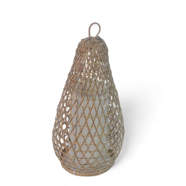 212 Tempat Lampu Bambu Botol + Kain 40cm 360 10