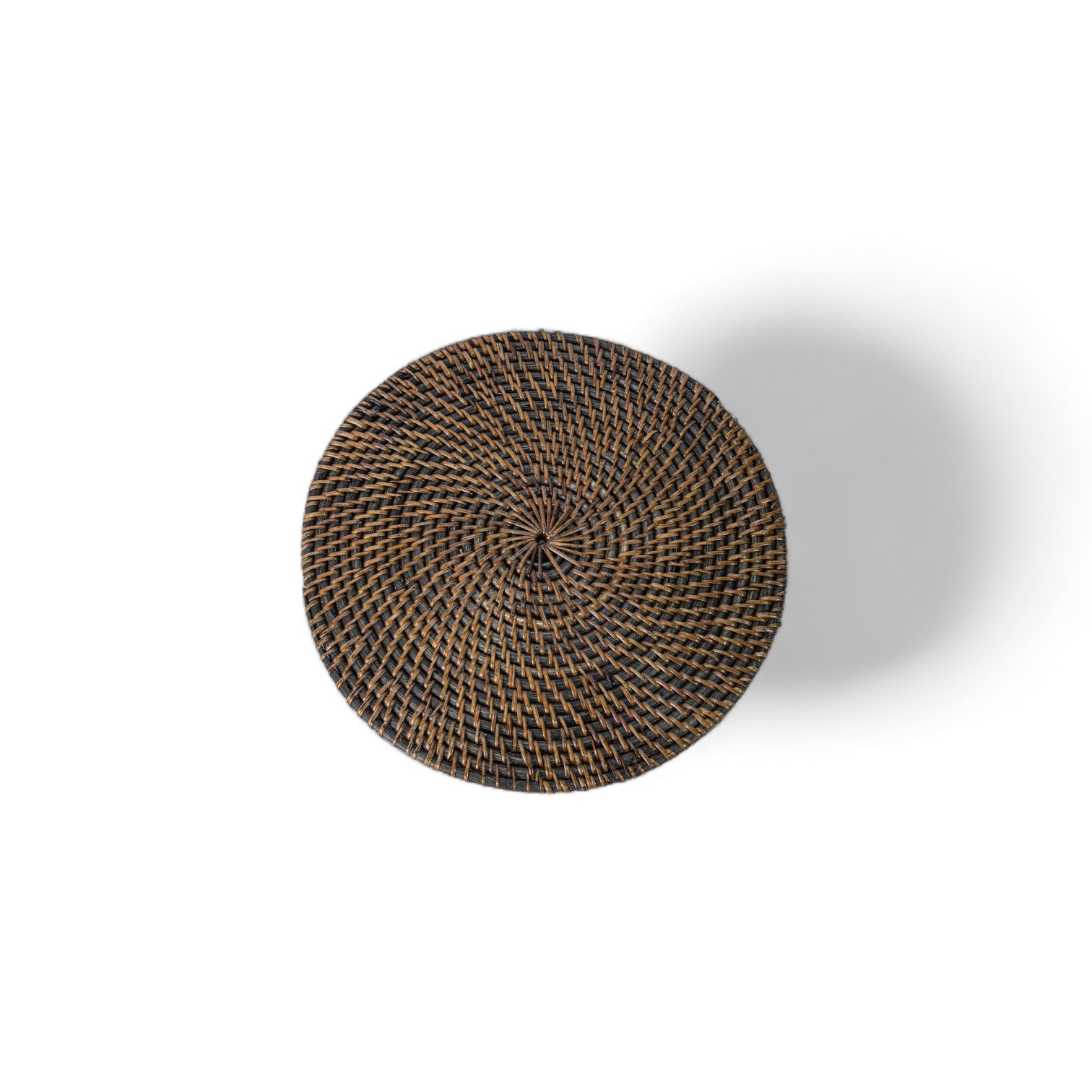 282 Plesmet Rotan Hitam Antik Bulat 30cm 120 2