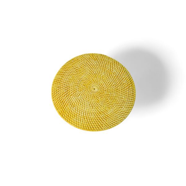 288 Plesmet Rotan Warna Kuning Bulat 30cm 180 10
