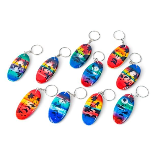 31 Gantungan Kunci Oval Surfing isi 10 36 2