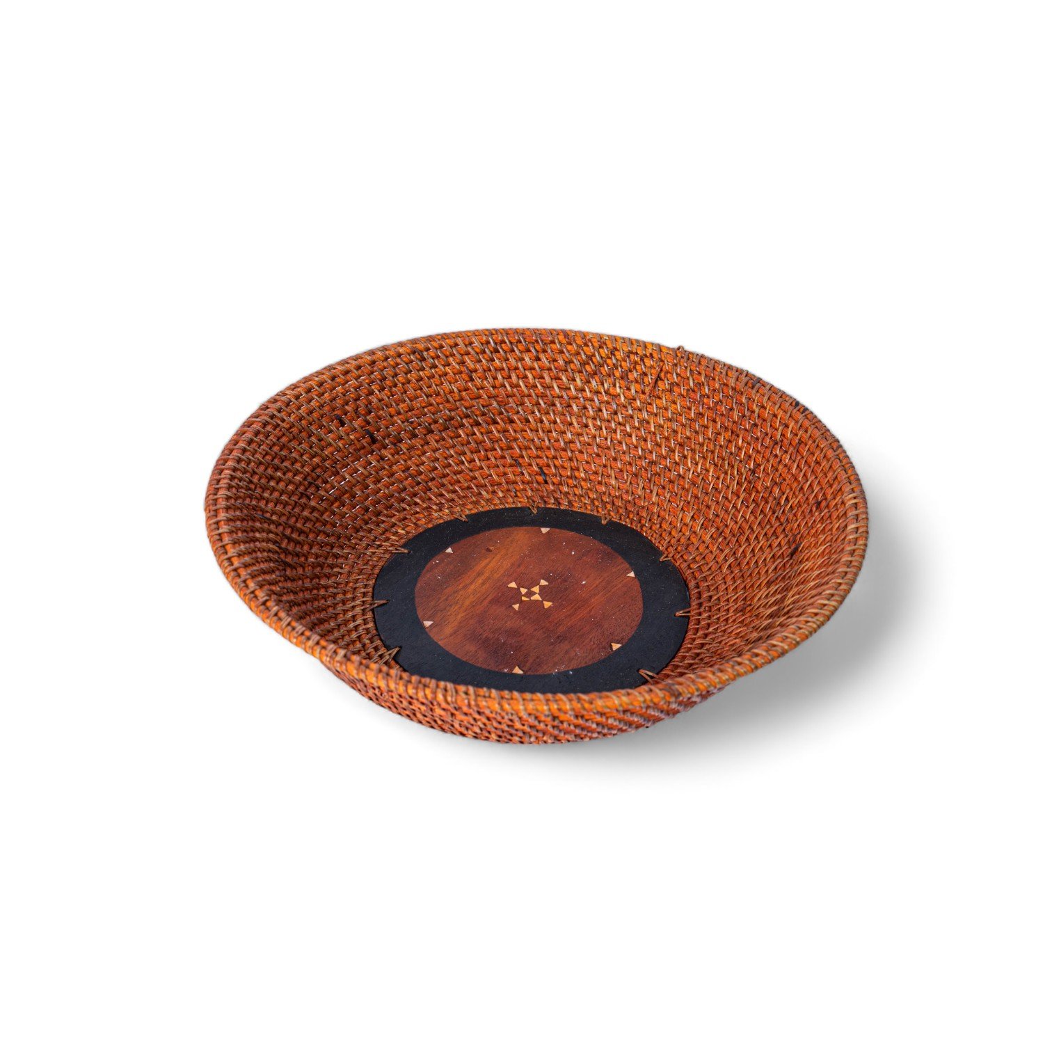 340 Mangkok Rotan Kayu Cukli Bulat 33x10 (lama) 180 6