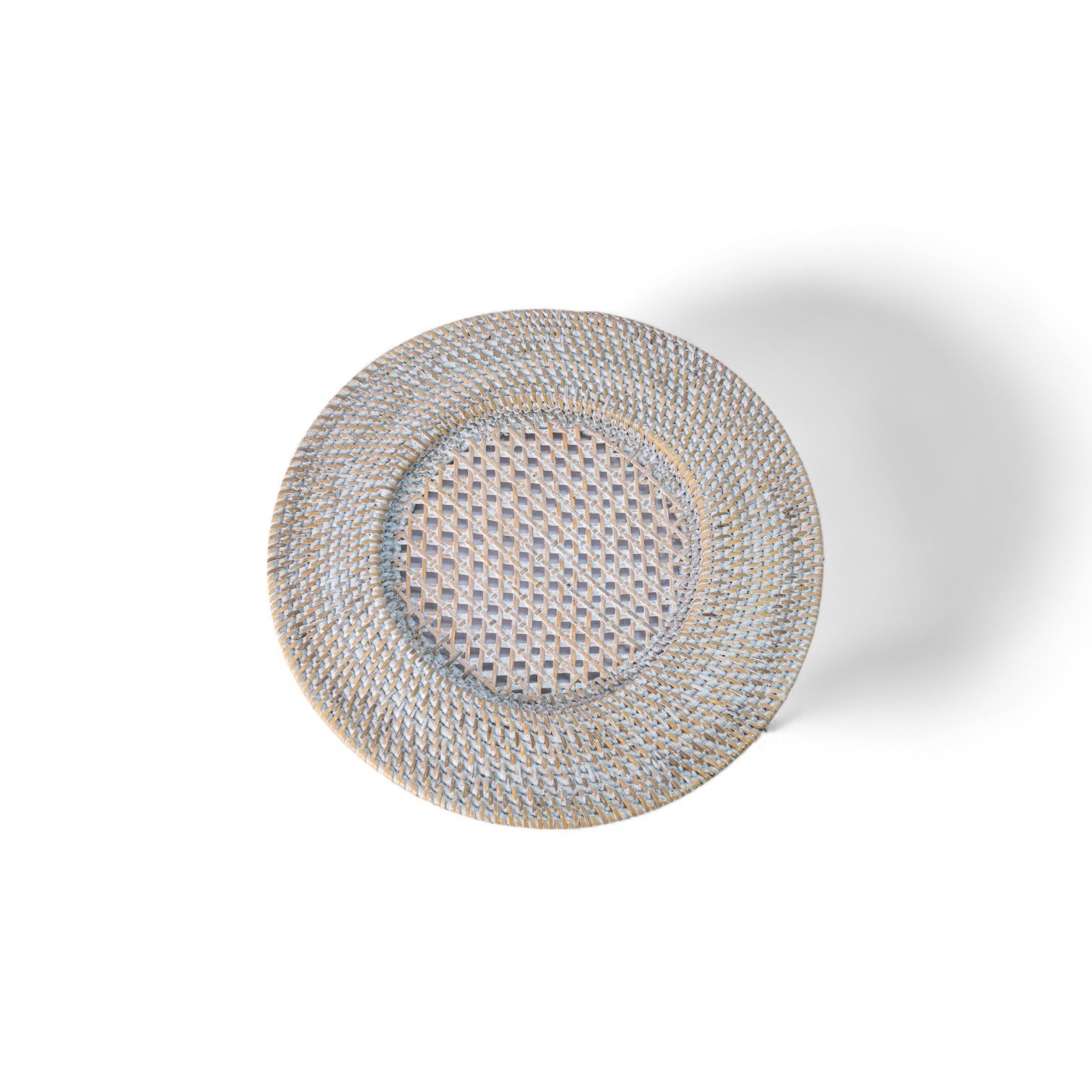 370 Piring Rotan Jaring Putih 32cm 150 2