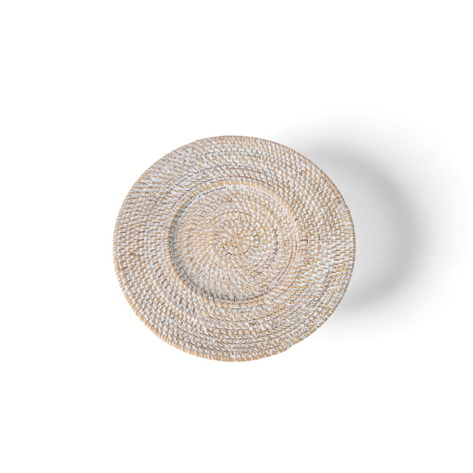 373 Piring Rotan White Wash 32cm 150 9