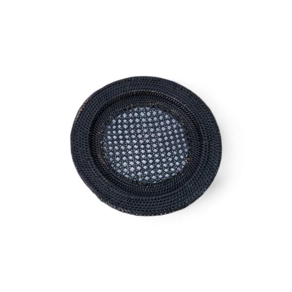 379 Piring Rotan Jaring Hitam Pekat 32cm 105 3