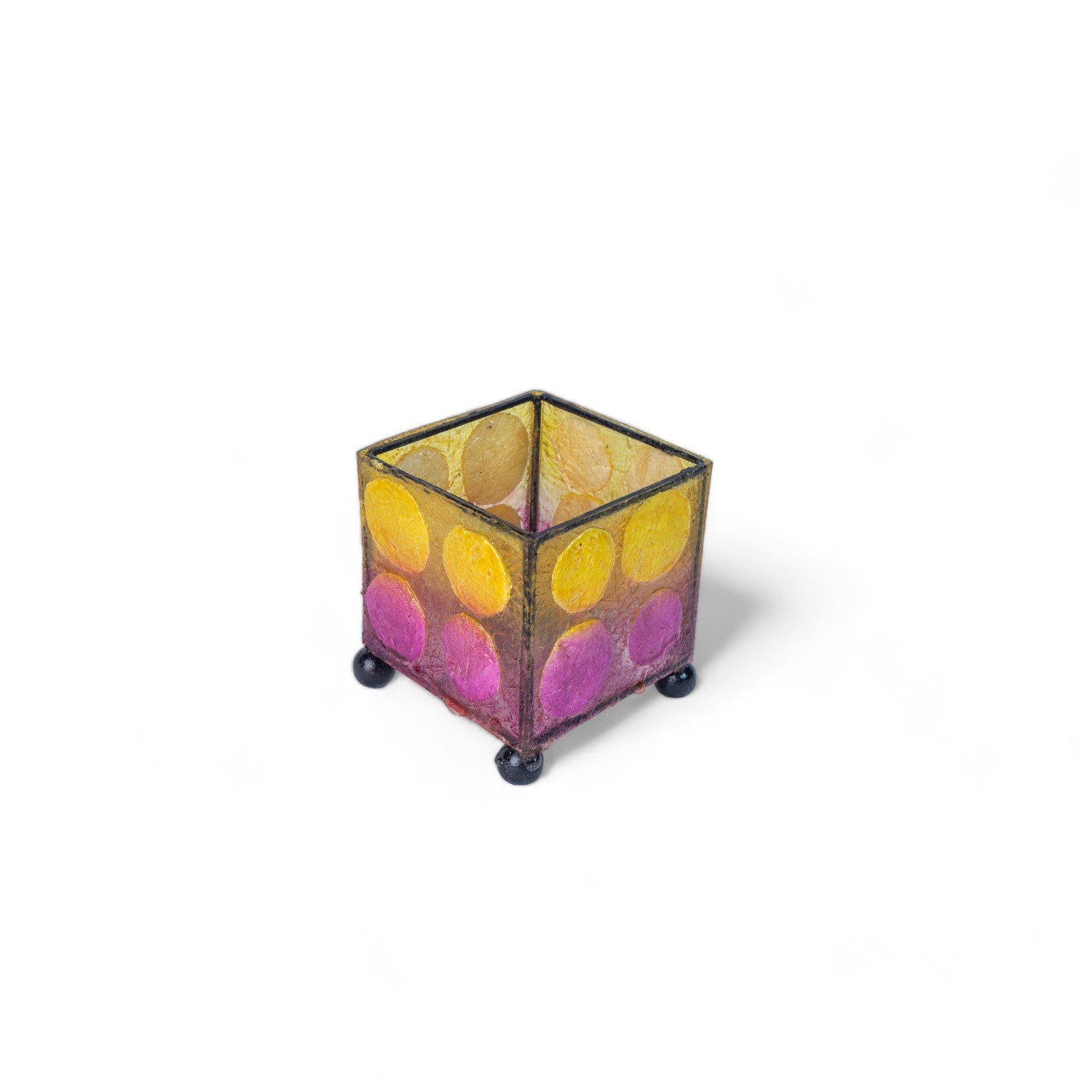 4 Tempat Lilin Resin + Kerang Awan Warna Mix Kotak 8x8x9 60 2