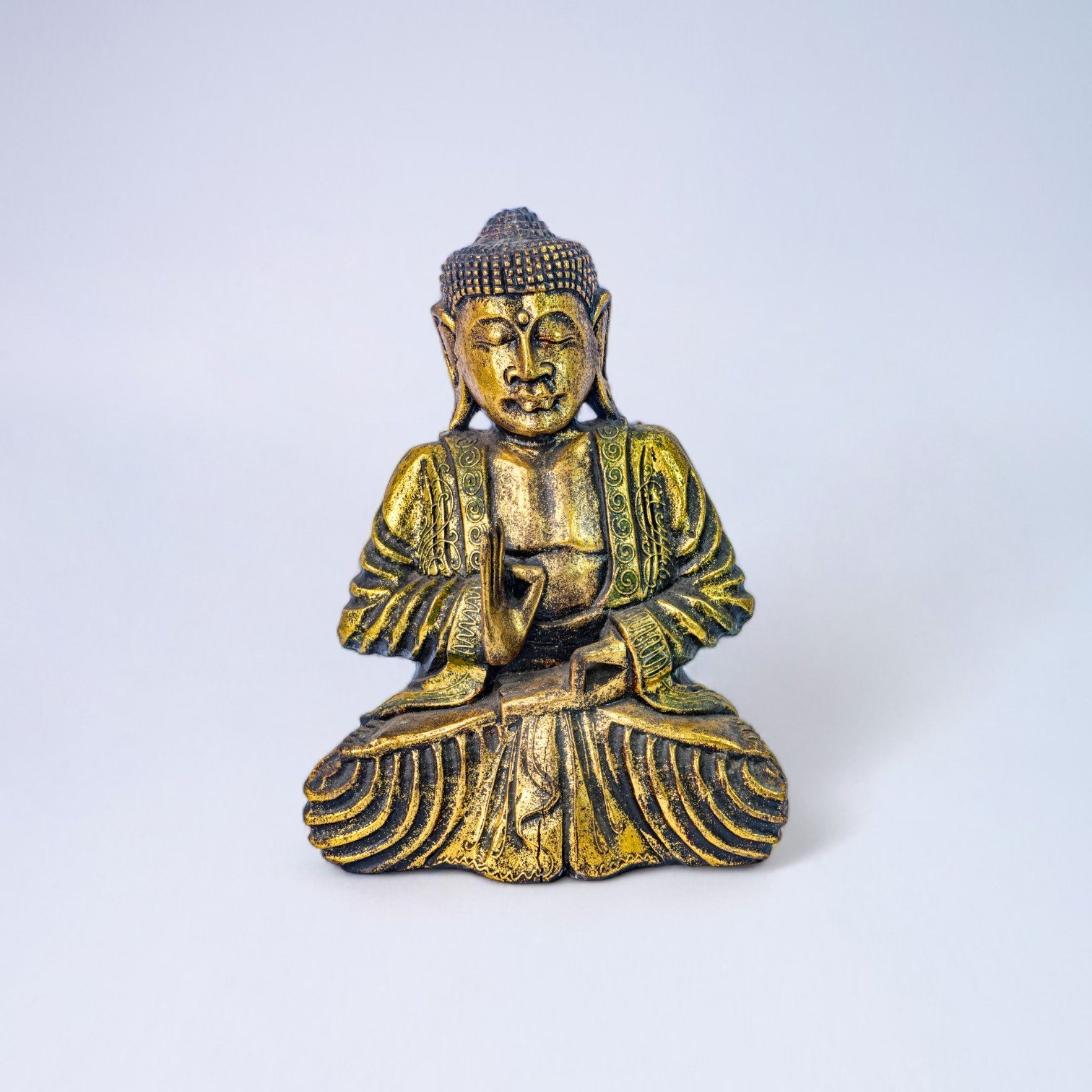 472 BUDHA KAYU PRADE MEDITASI 40CM KODE 600 40