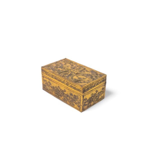 49 Box Kayu Motif Panjang 11x18 Emas 90 3