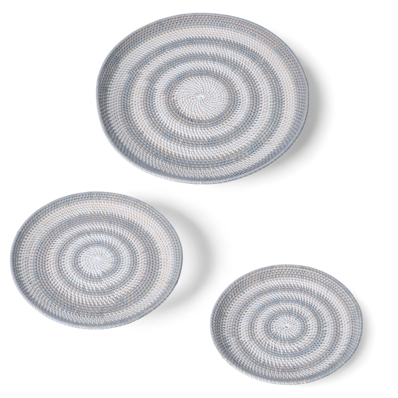 531 Kapar Rotan Sintetis Kombinasi Bulat set 3 - (S 35cm), (M 40cm), (L 50cm) 1200 60