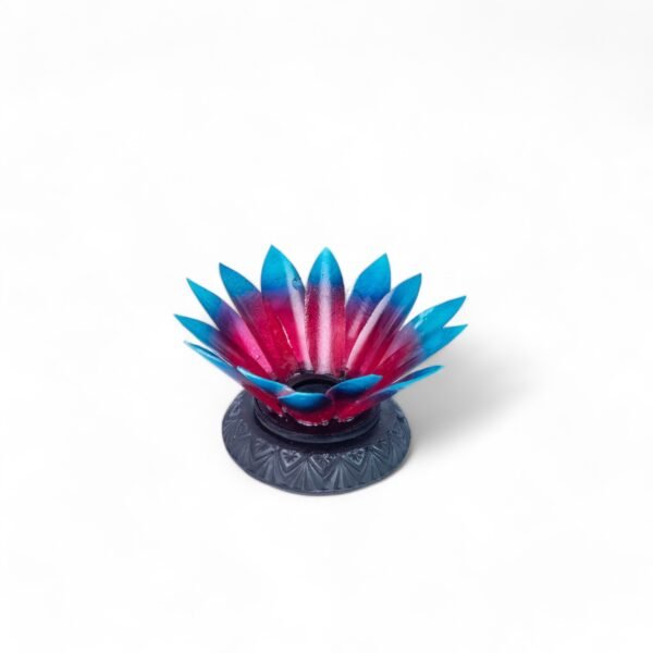 6 Tempat Lilin Teratai Stand Fiber Warna Mix 17x10cm 120 4