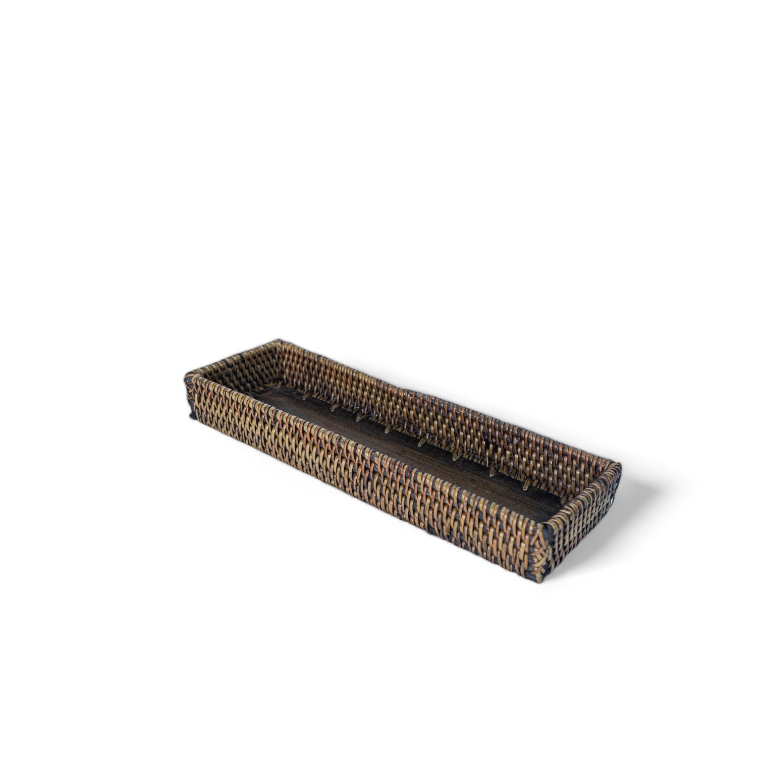 69 Tempat Sendok Kayu Rotan Kotak Hitam 22,5x8x3,5 105 1