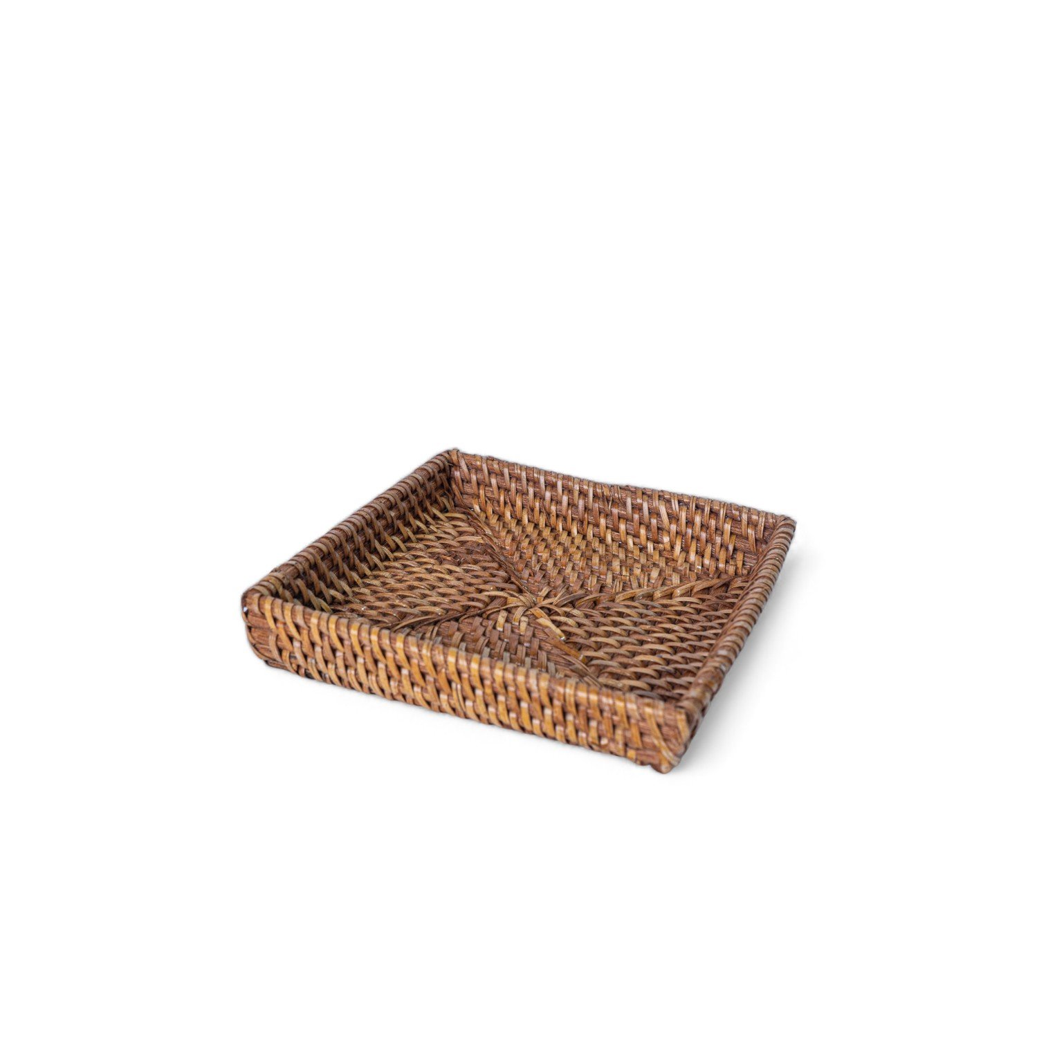 79 Tempat Kacang Rotan Kotak Coklat 16x3 150 9